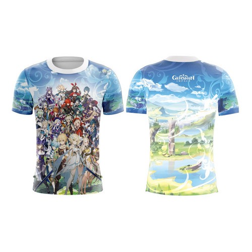 Camisa Camiseta Game Genshin Impact Diluc Venti Lumine G2045