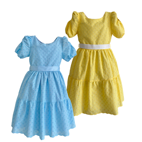 Vestido Infantil Laise Maui - Look Elegante para Festa e Passeio