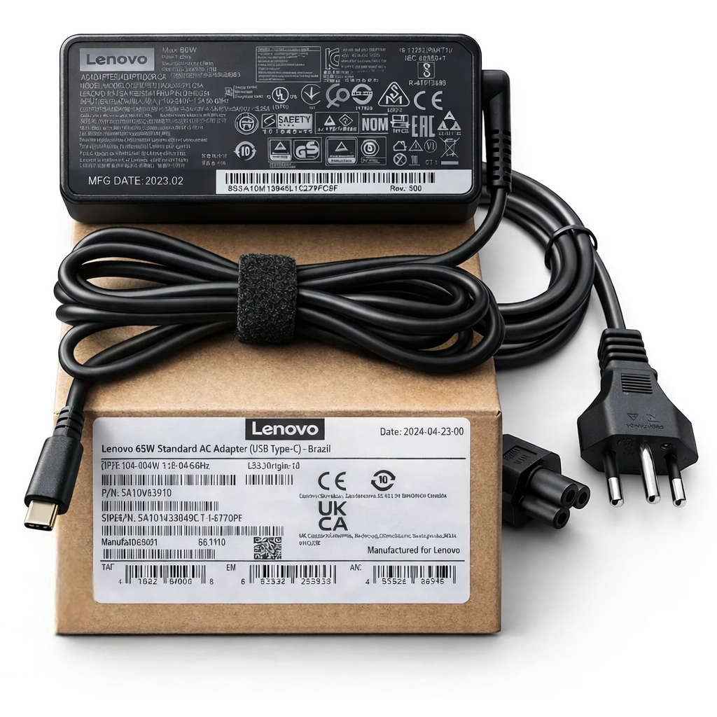 Carregador P/ Notebook Thinkpad Lenovo Tipo-c 65w T490 T480