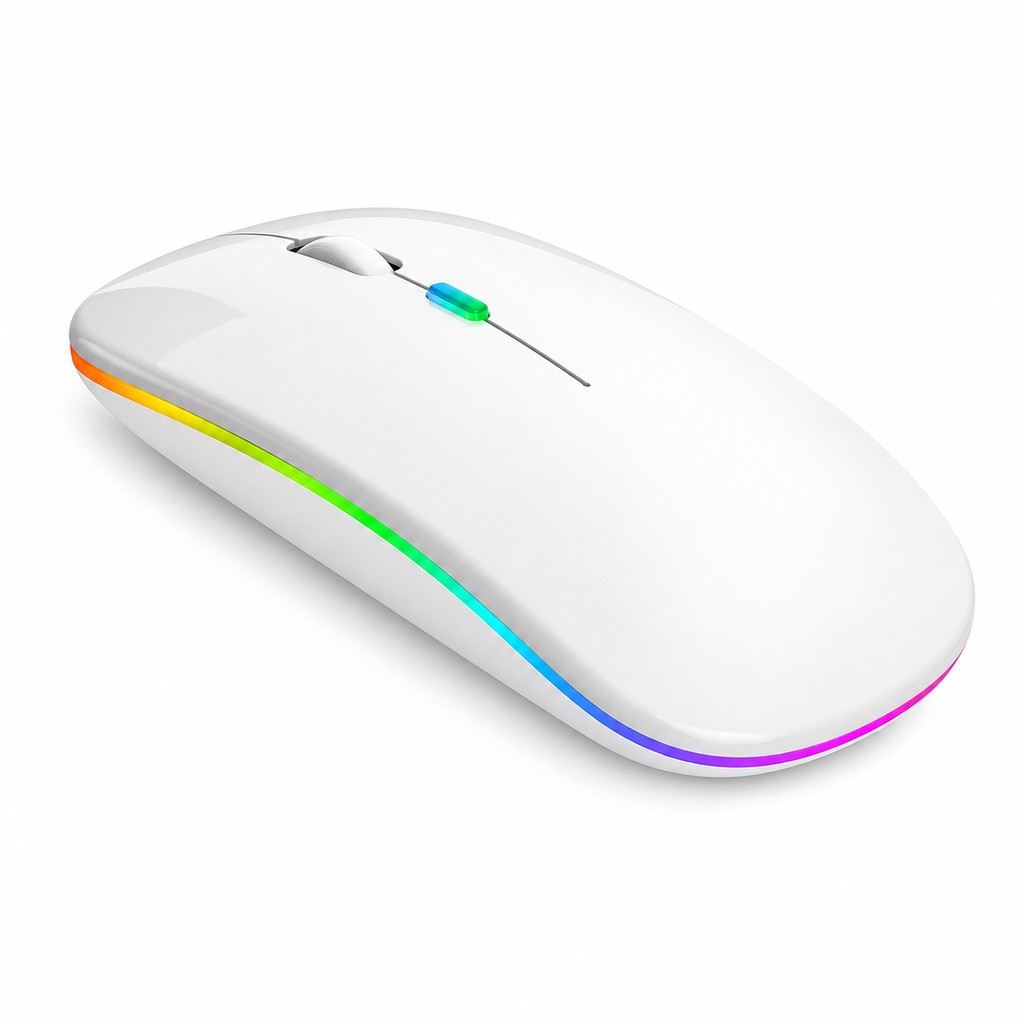 Mouse Branco Premium Silencioso Ergonomico Optico 6 Botoes Para Lenovo ThinkPad T480 Blance