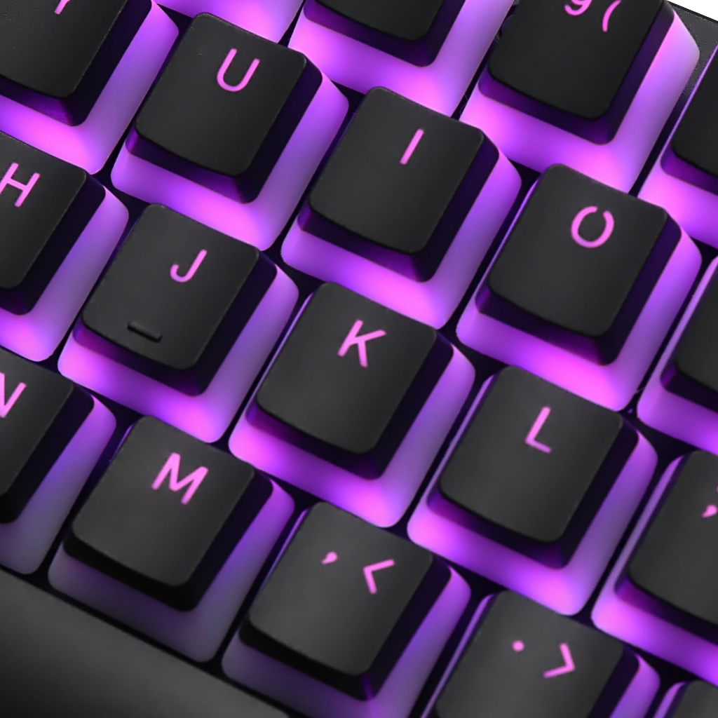 Pudim Preto PBT Keycaps Doule Shot Translúcido RGB Retroiluminado Perfil OEM Para Teclado