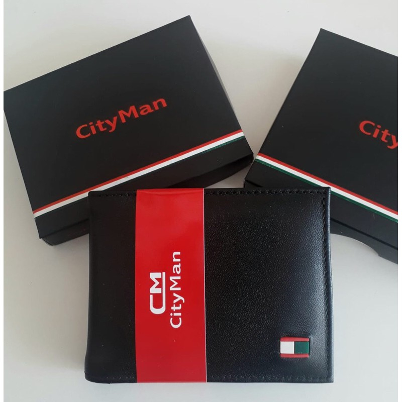 carteiras de couro masculina social rg caixa 1 unidade ideal presente City Man