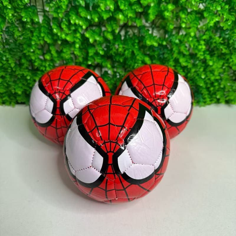 Bola De Futebol Infantil Do Homem Aranha Spider Man Couro Sintético Vermelho