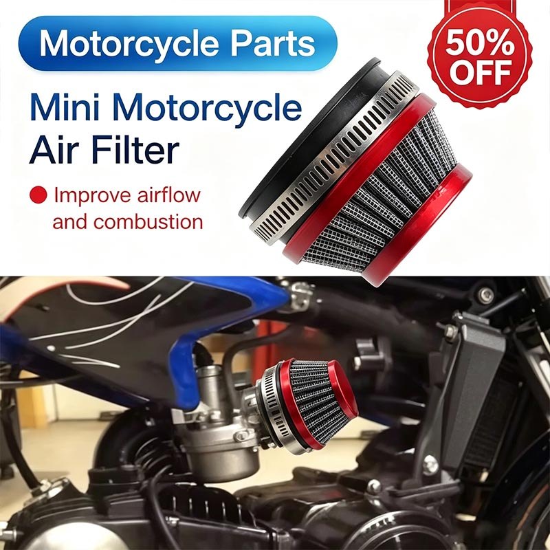 Limpador De Filtro De Ar Para Motocicleta 42mm 44mm 50mm 54mm , Elemento De Admissão De Substituição Mini Moto Pocket Bi