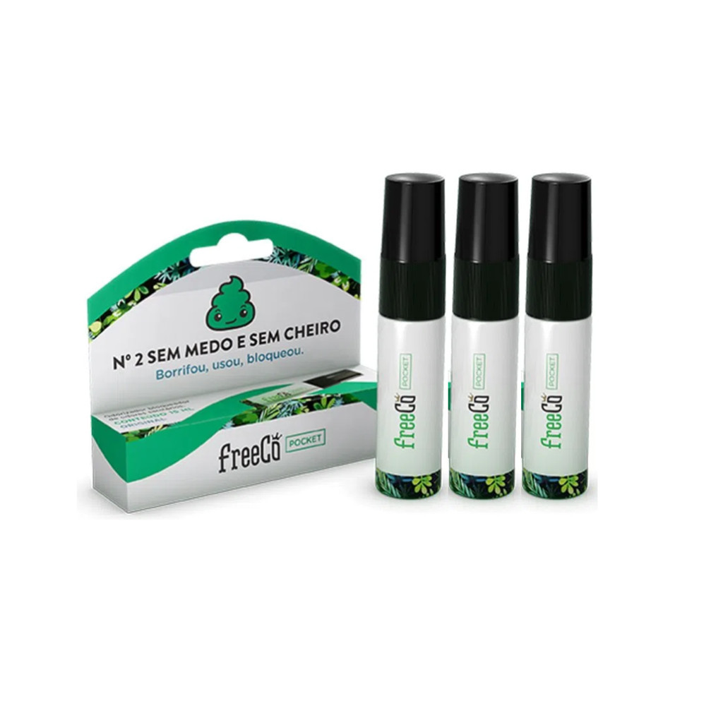 Kit 3 FreeCô Pocket 15ml: Tamanho Mini com Rendimento Surpreendente para Rua