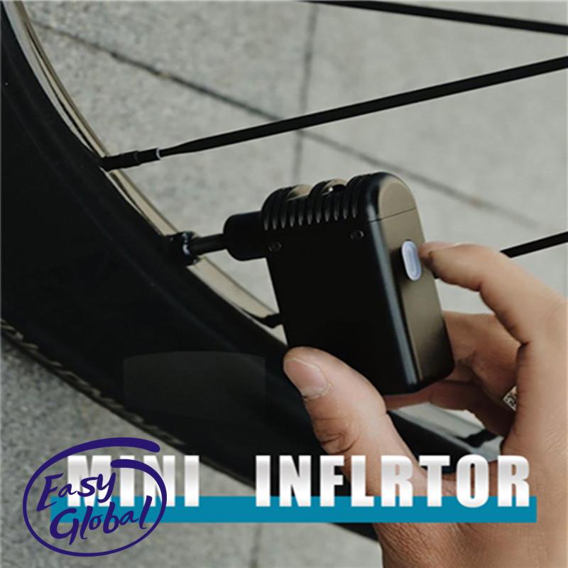 100PSI Mini Bomba De Bolso Portátil Ar Elétrica Compressora Recarregável Inflador De Pneus Para Motocicleta Bicicleta