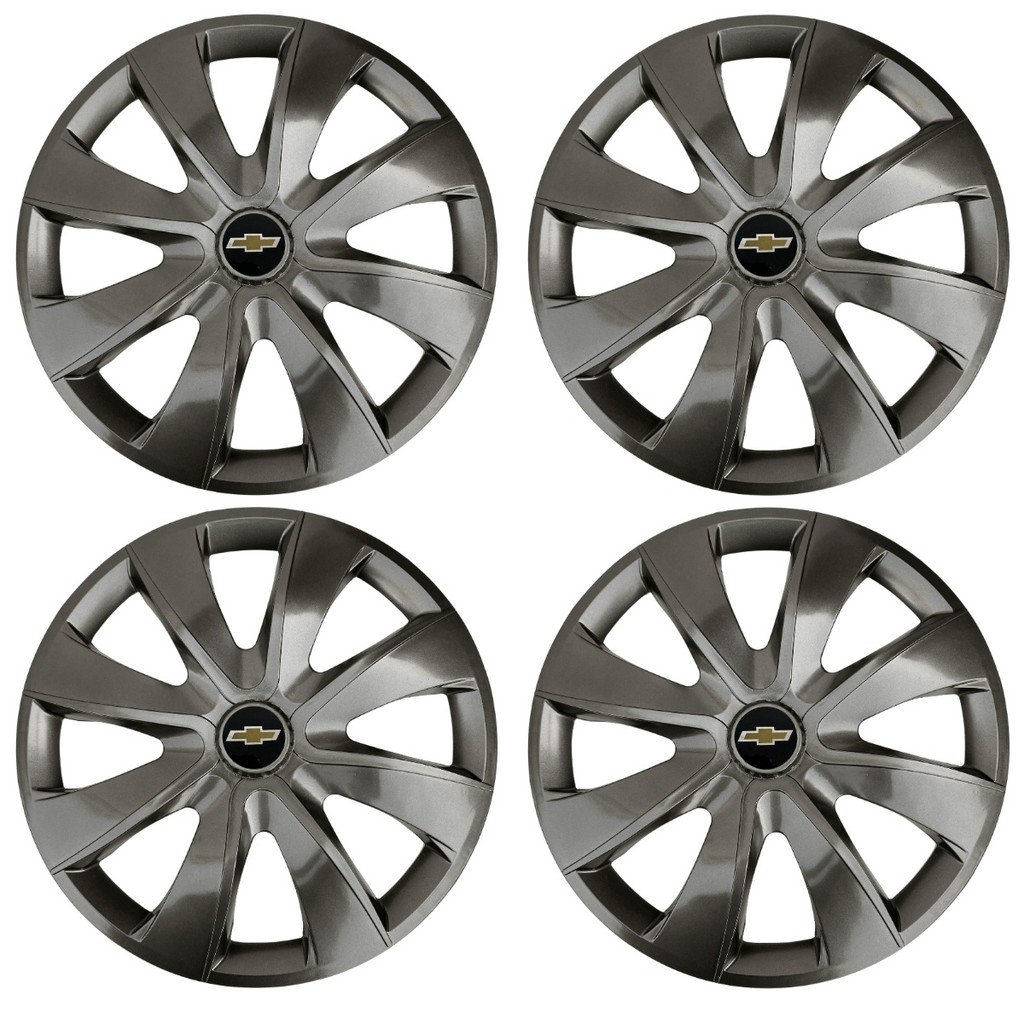 Jogo Calota Esportiva Prime 14 Grafite Onix 2014 2015 2019
