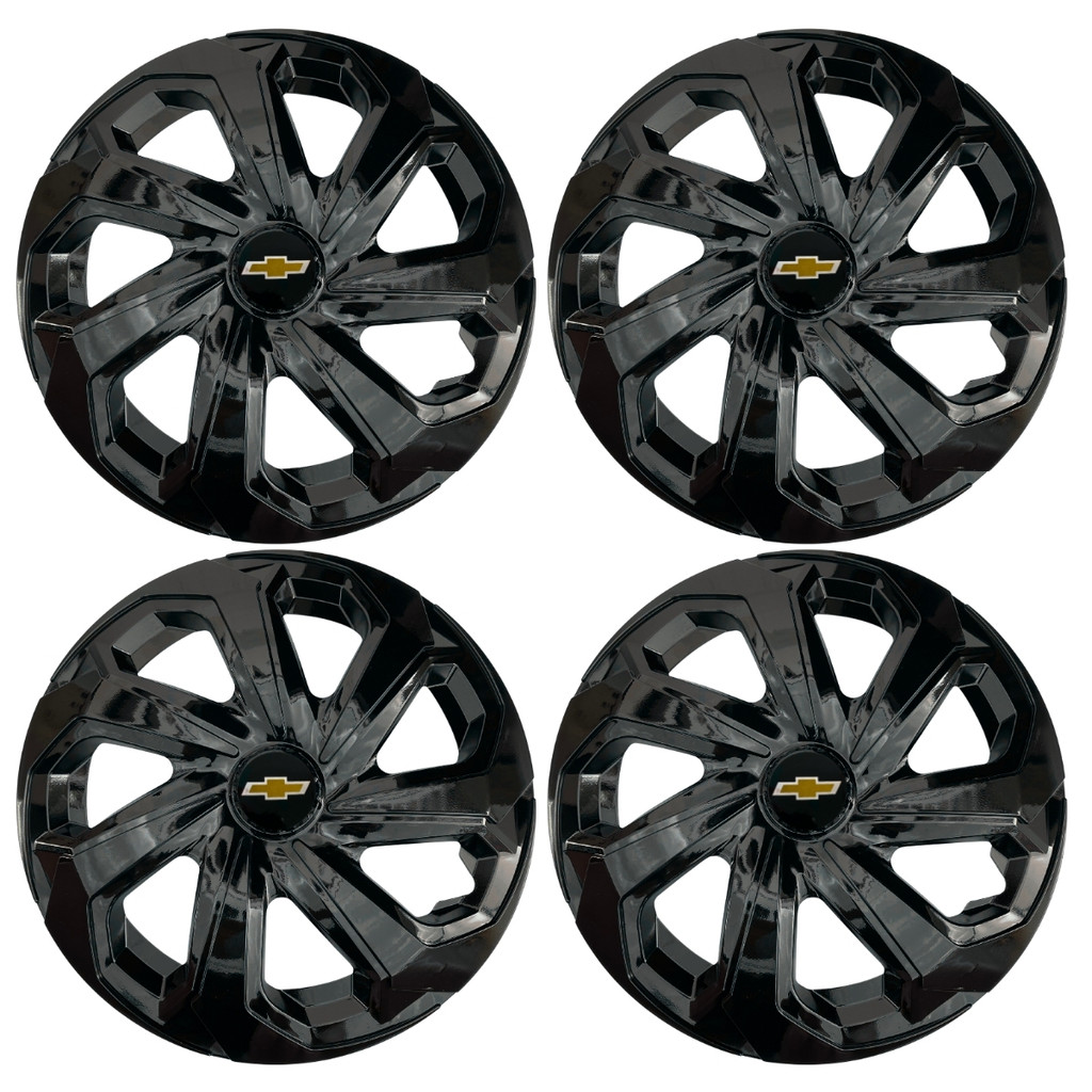 Jogo Calota Spider 15 Black Piano Onix 2014 2015 2019