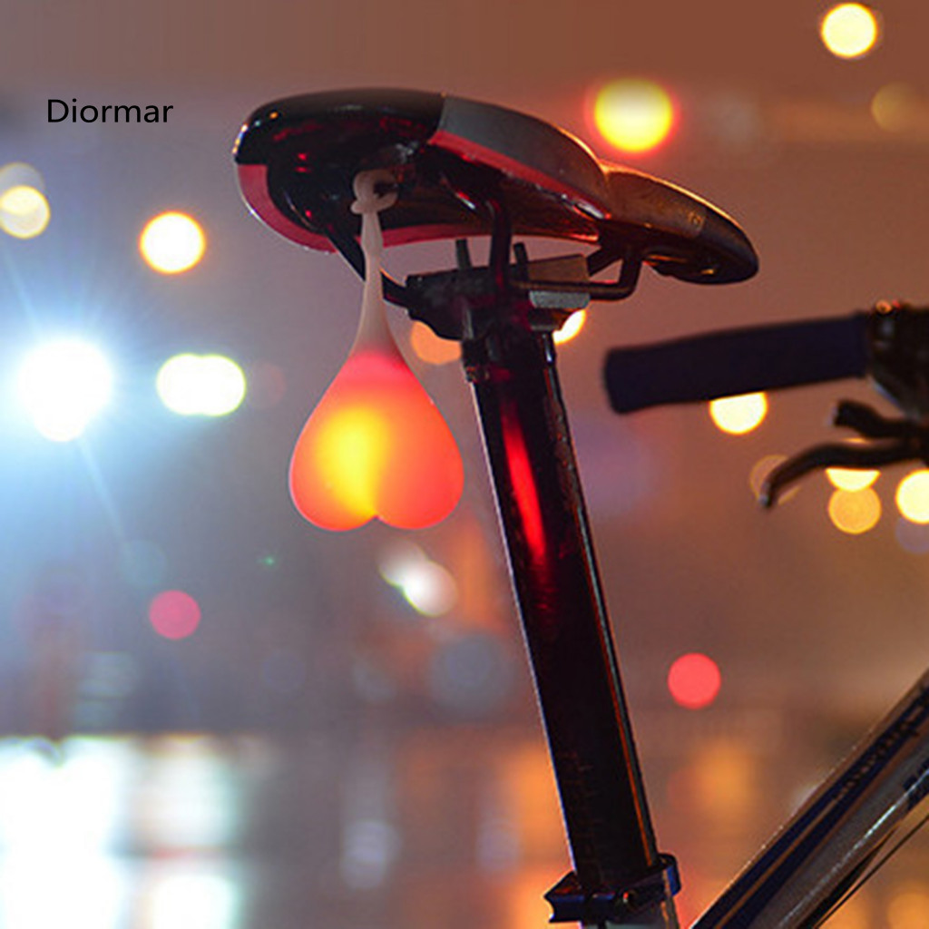 Bicycle Lamp Bike Supplies Super Bright Led Tail Light Battery Powered Easy Install Silicone Rear Safety for Cycling Acc