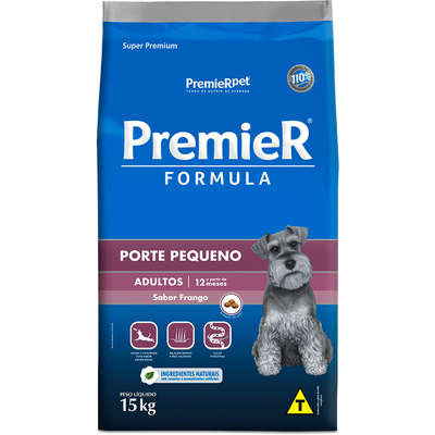 RAÇÃO PREMIER FORMULA CÃES ADULTOS PORTE PEQUENO FRANGO 15KG