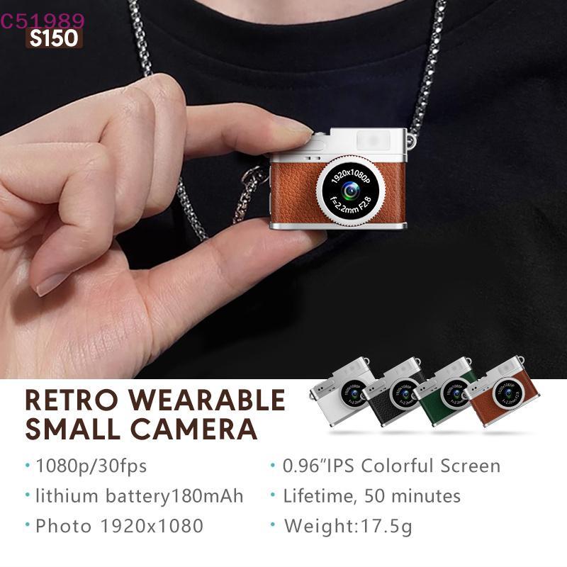 [kaan] Mini Câmera Retrô Com Tela Interna Para Casa Externa 1080p Esportiva Portátil Vintage Muito Pequena Gravador De V