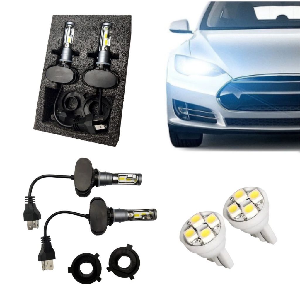 Kit Lâmpada Ultra LED H4 55W 12V/24V 6000K 8200 Lumens Super Branca