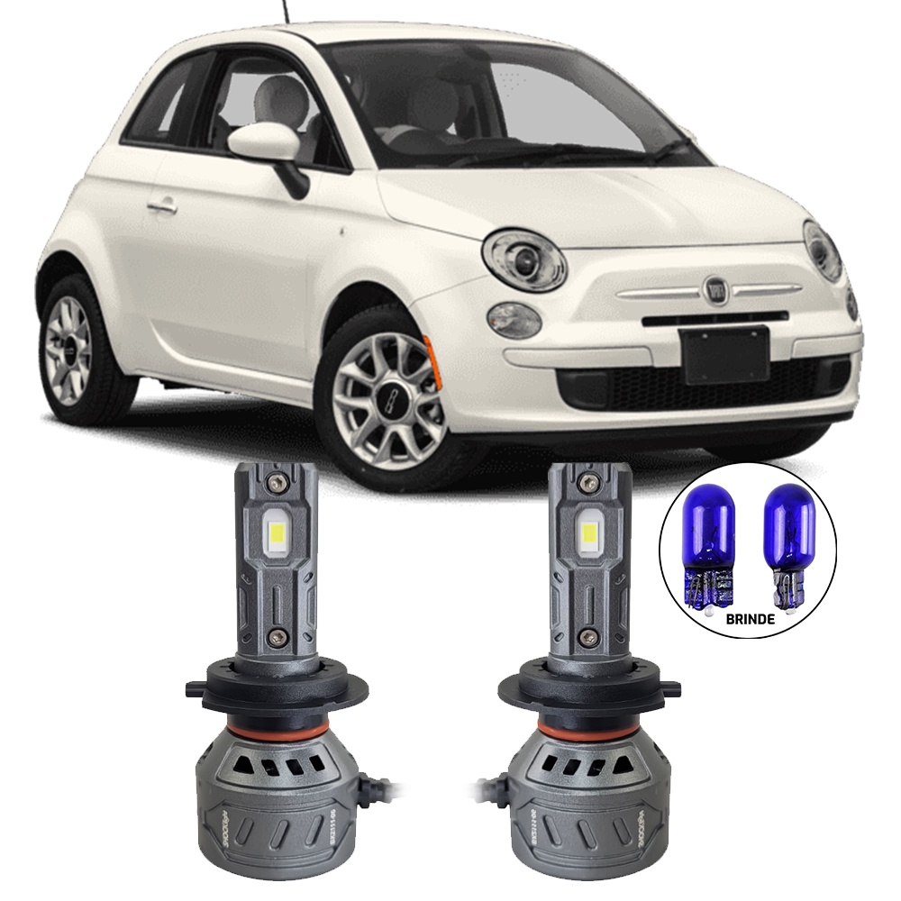 Ultraled Farol Baixo 6000k 55w 10.000lm FIAT 500