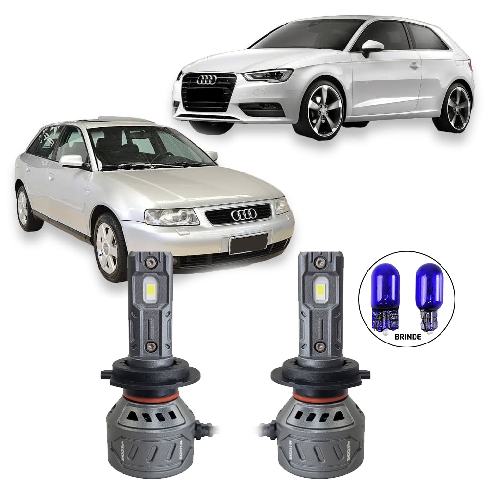 Ultraled Farol Baixo S17 6000k 55w 10.000LM Audi A3 1999 a 2015