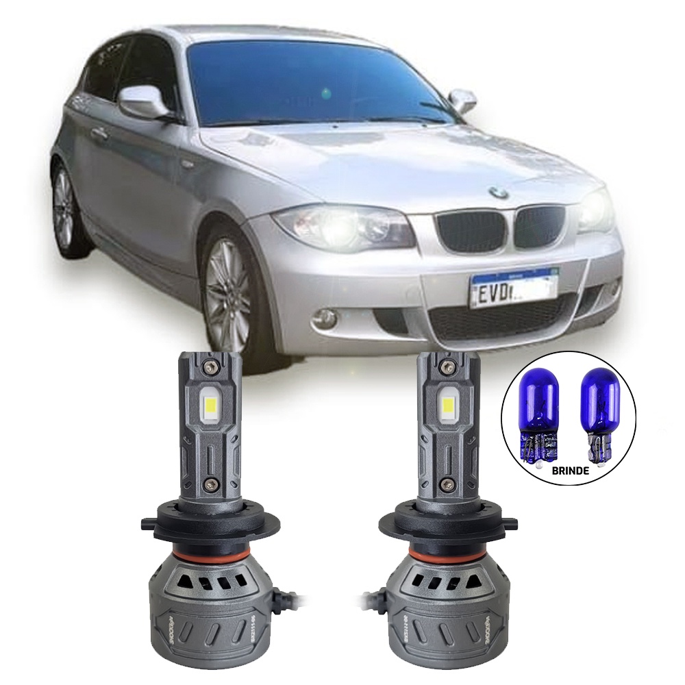 Ultraled Farol Baixo S17 6000k 55w 10.000LM BMW 118i 120i 2008 a 2013