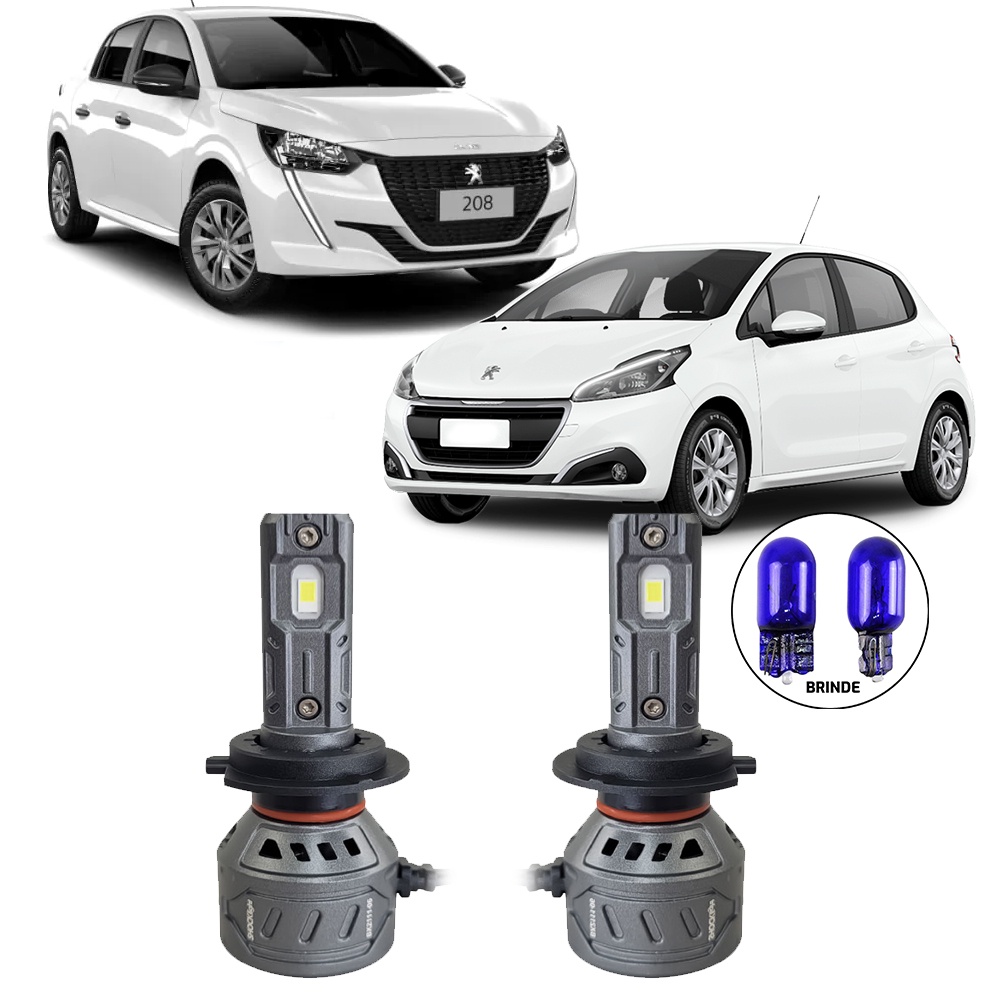 Ultraled Farol Baixo 6000k 55w 10.000lm Peugeot 208