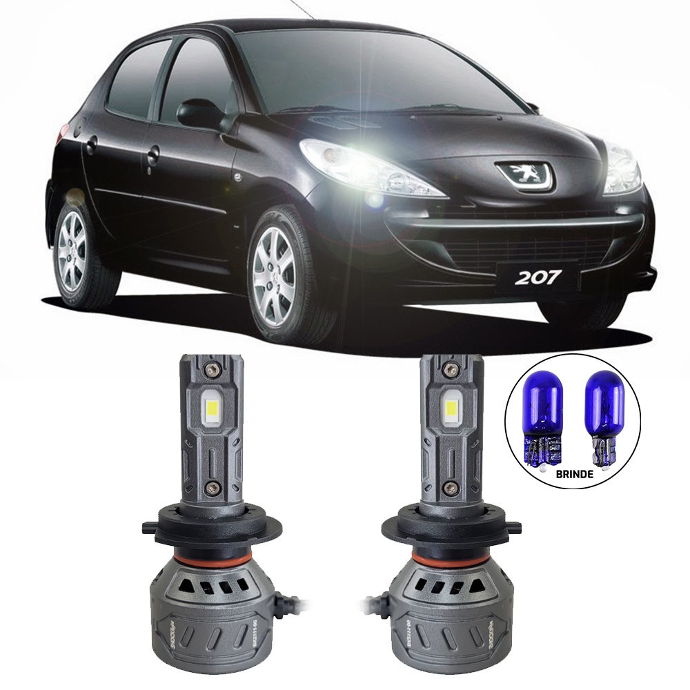 Ultraled Farol Baixo 6000k 55w 10.000lm Peugeot 207