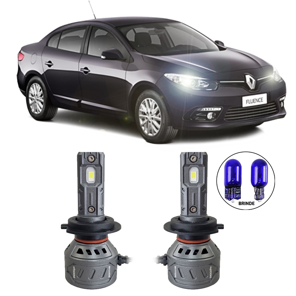 Ultraled Farol Baixo 6000k 55w 10.000lm Renault Fluence 2011a18