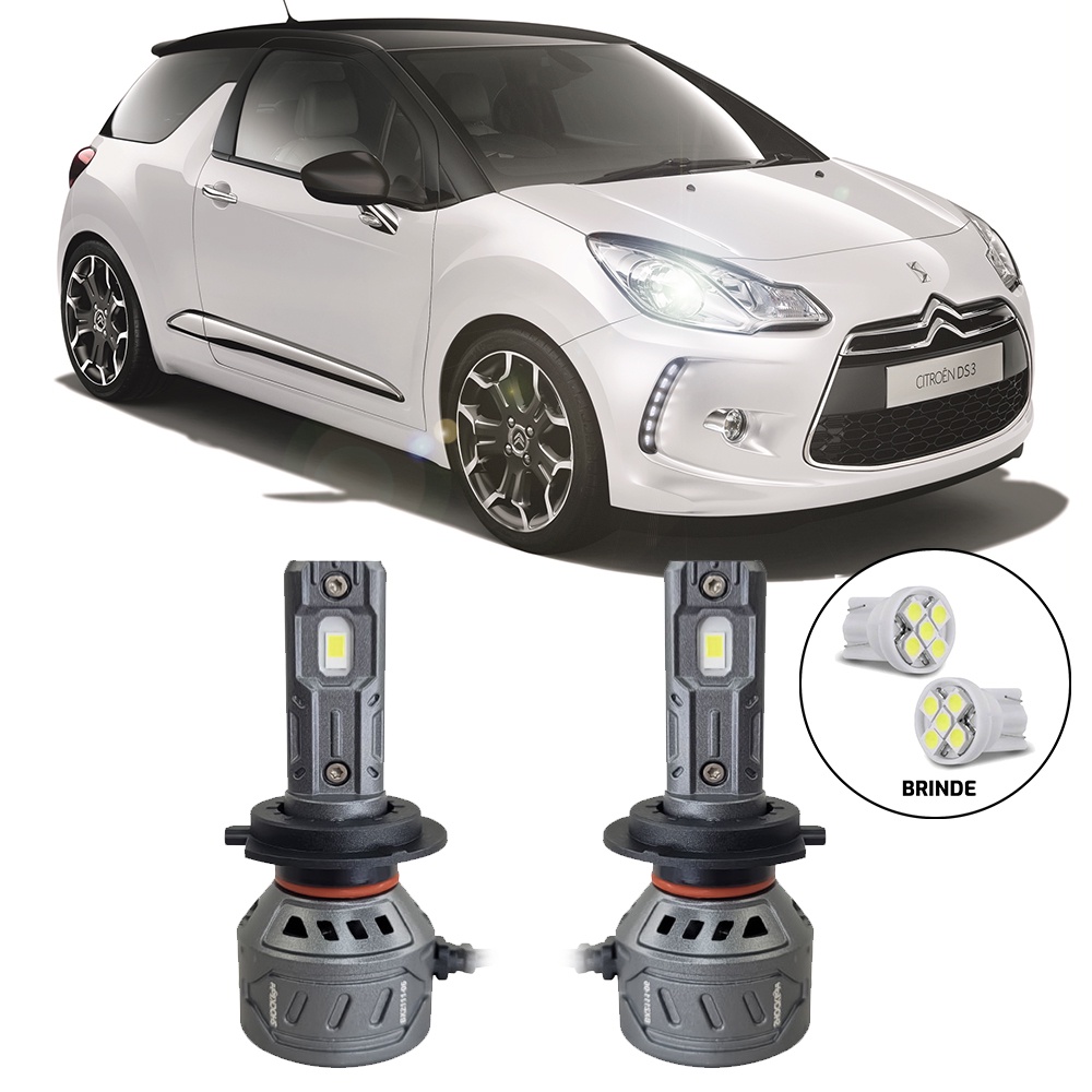 Ultraled Farol Baixo 6000k 55w 10.000lm Citroen DS3