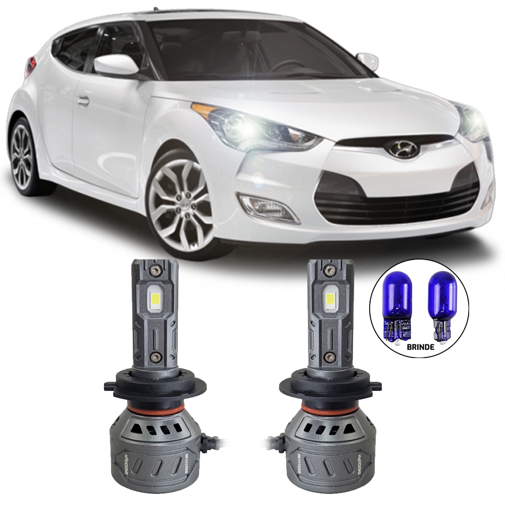 Ultraled Farol Baixo 6000k 55w 10.000lm Hyundai Veloster
