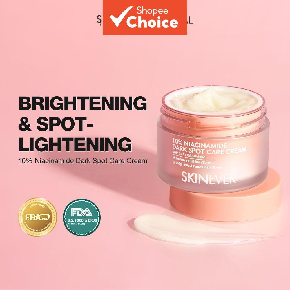 SKINEVER Creme Redutor de Manchas com 10% Niacinamida e SymWhite 377, 30 g, Clareador para Melasma e Aspecto Dull