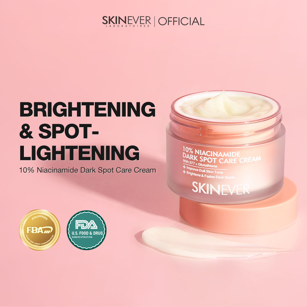 SKINEVER Creme Redutor de Manchas 10% Niacinamida e SymWhite 377, 30g, clareia melasma e melhora o tom da pele