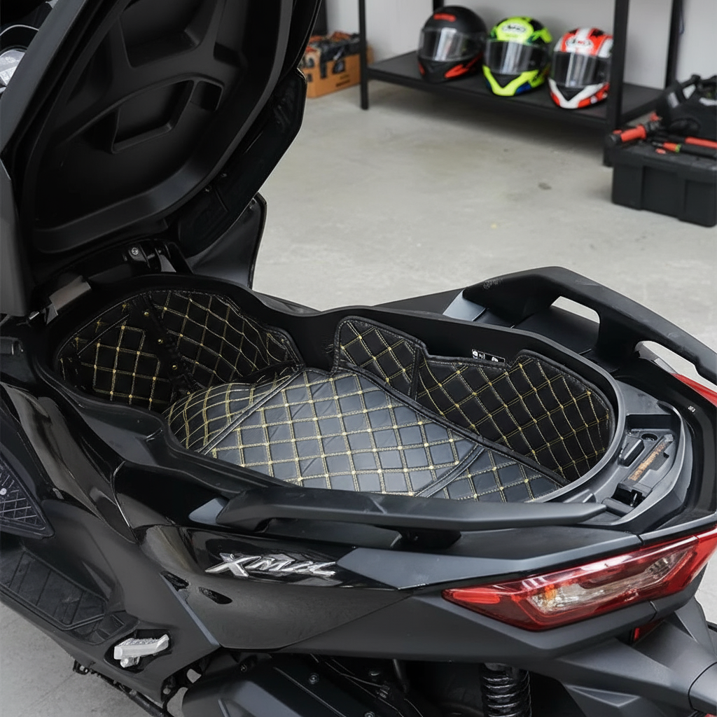 Caixa de Armazenamento do Porta-Malas Traseiro YAMAHA XMAX Almofada do Forro do Assento 2020-2025
