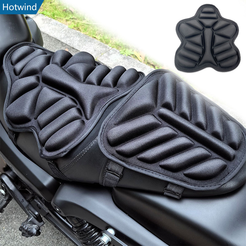 HW1 Almofada De Assento Da Motocicleta 3D Capa Almofadas Frente Traseira Não Inflável Resistente À Água Absorvente De Ch