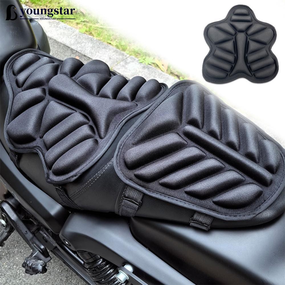 YOUNGSTAR Almofada De Assento Da Motocicleta 3D Capa Almofadas Frente Traseira Não Inflável Resistente À Água Absorvente