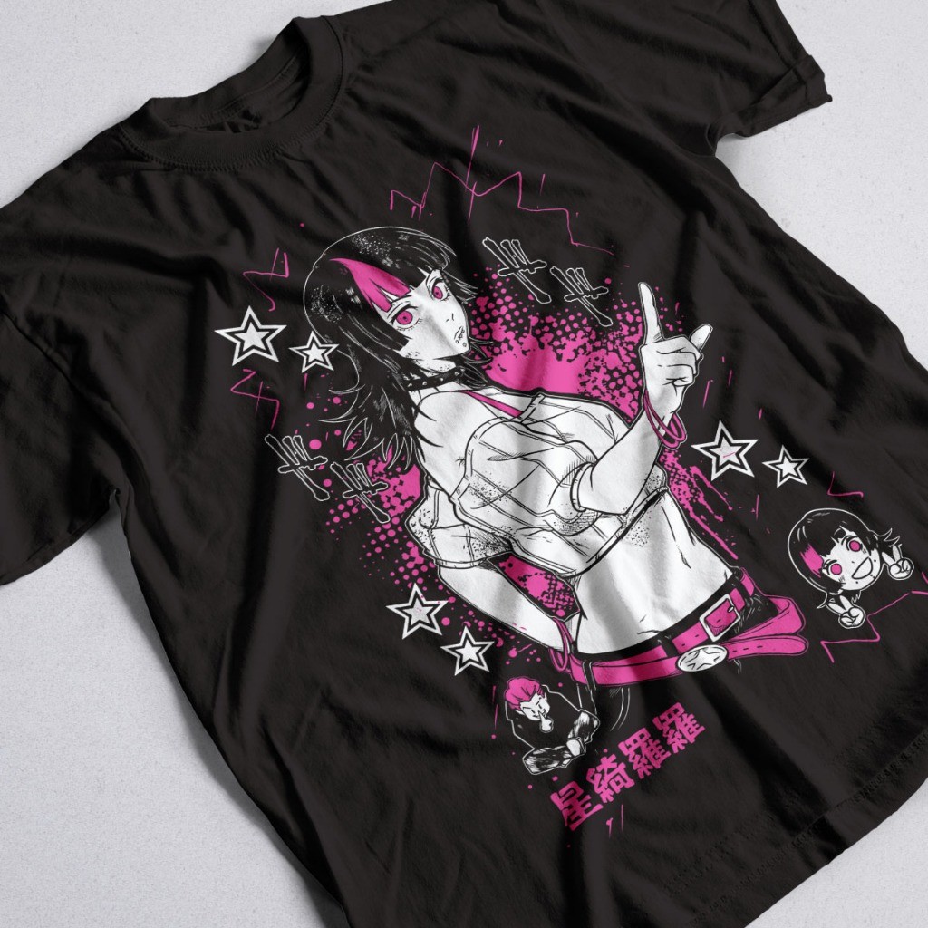 Camisa Kirara Hoshi Anime Jujutsu Kaisen Camiseta Unissex 100% Algodão Cute Vintage Harakuju PROMOÇÃO ENVIO IMEDIATO