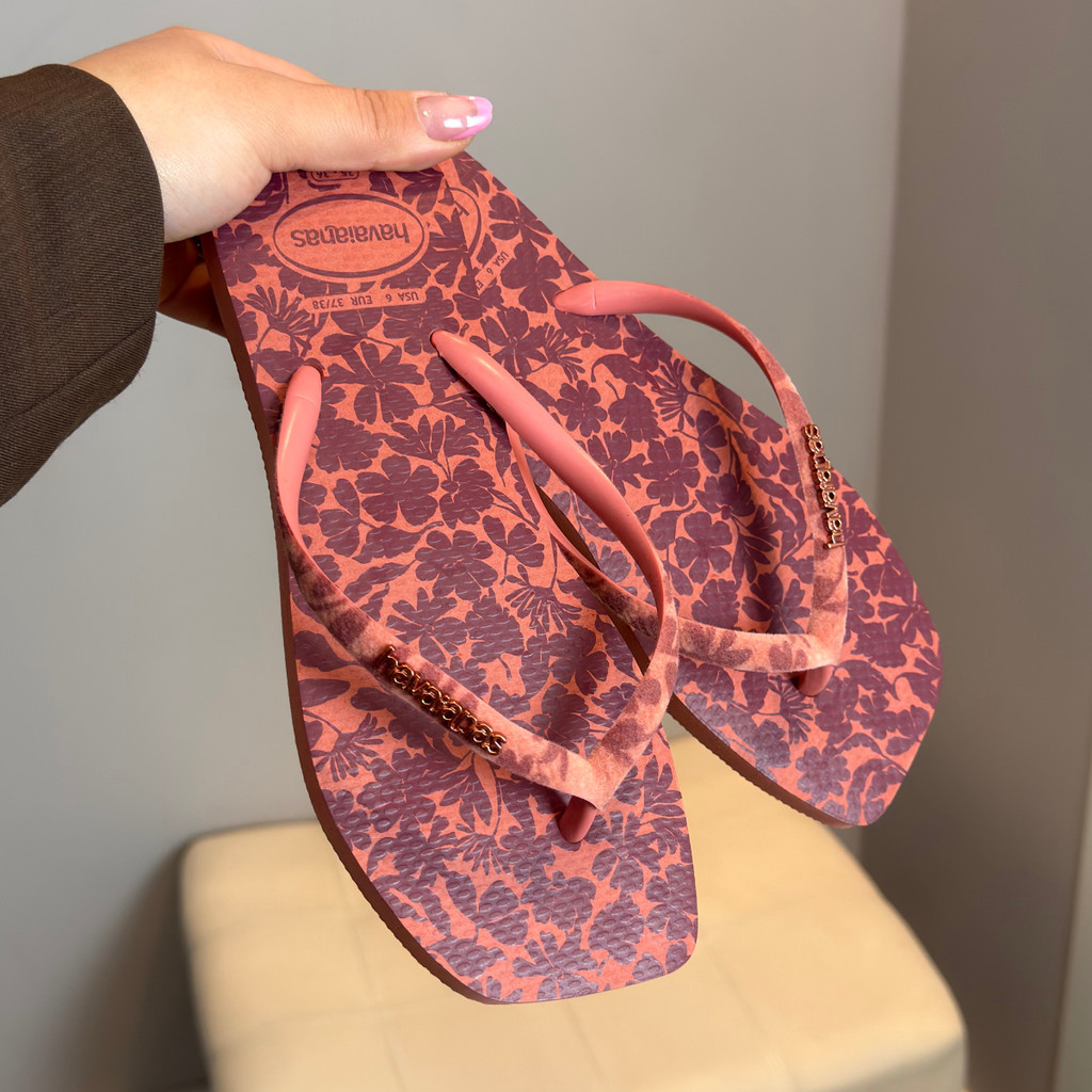 Chinelo Havaianas Sl Squar Velvet Canyon Clay Original