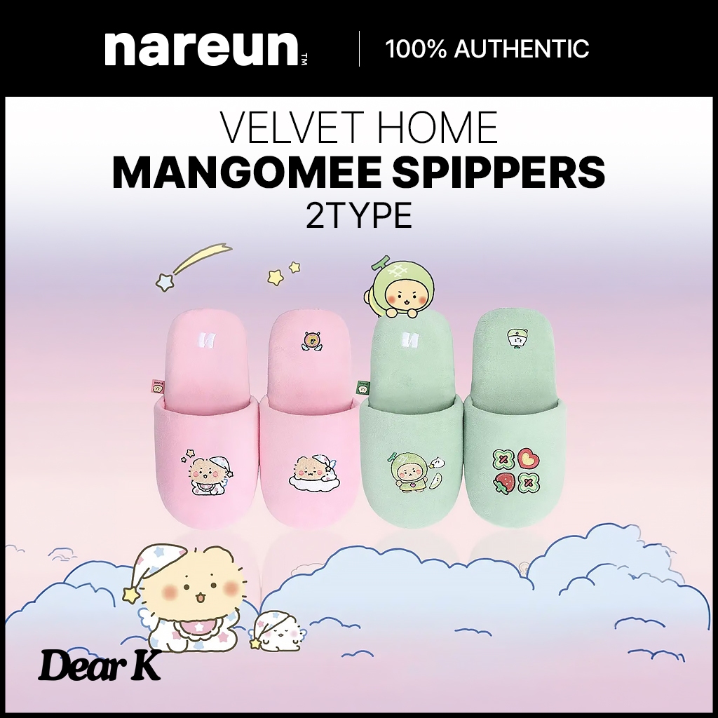 MANGOMEE Velvet Home Spippers Mangam