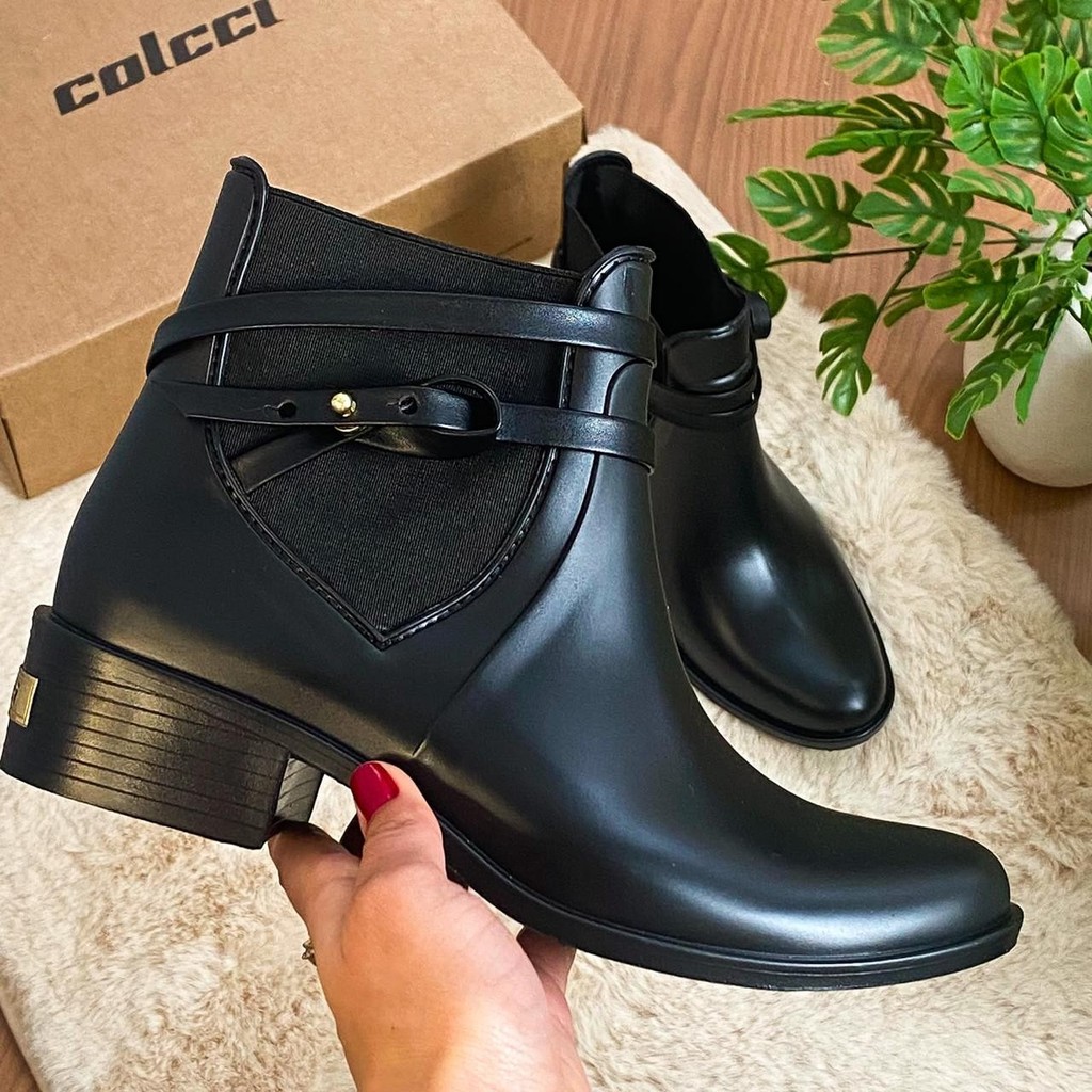 Peony Velvet Bota Chelsea Colcci