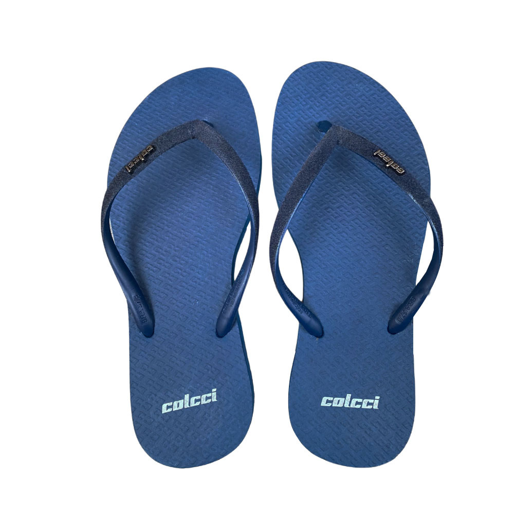 Chinelo Colcci feminino Velvet Azul Darkness