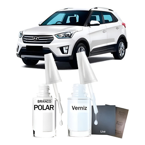 Tinta Tira Risco Hyundai Creta Smart Plus 2021 Branco Polar