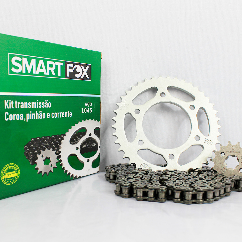 Kit Relação Transmissão Moto Fazer 150 2014 a 2021 Smart Fox Original