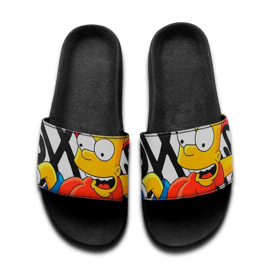 Chinelo Slide Adulto e Infantil Leve, Macio e Confortável BART SIMPSONS