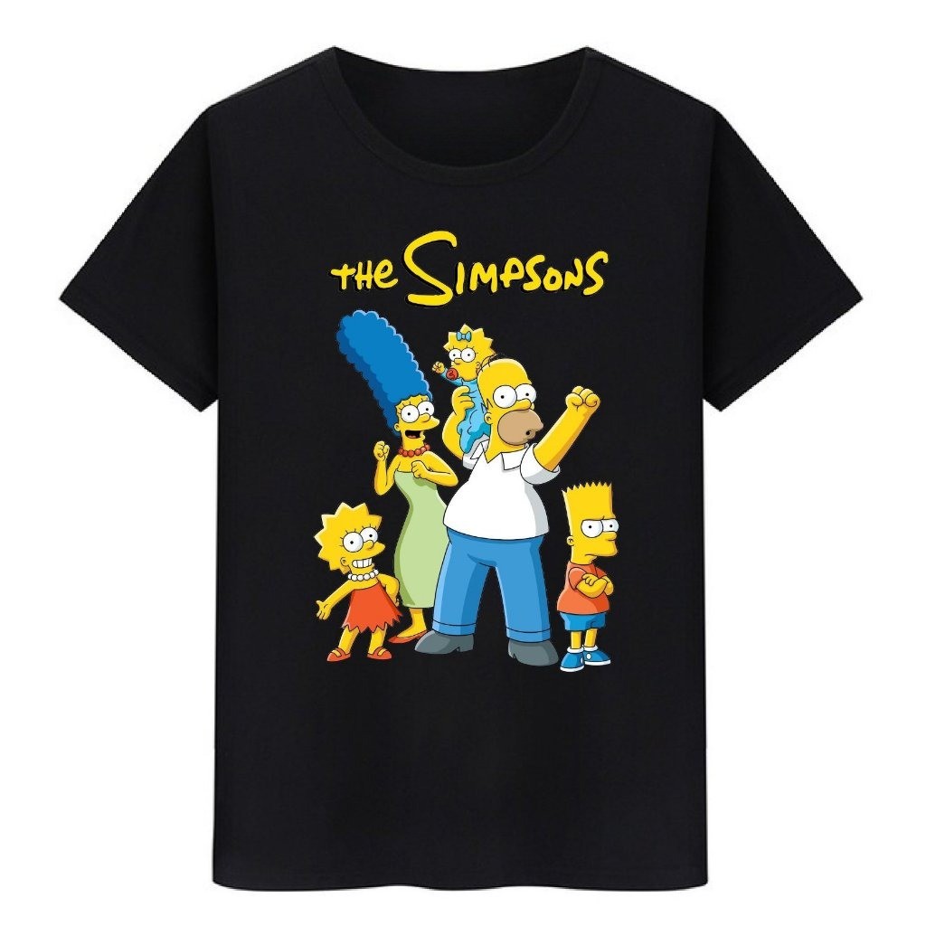 [Camiseta Premium em Algodão Puro]GXG Camiseta Masculina Algodão Tradicional, Adulto, e Plus Size, Os Simpsons