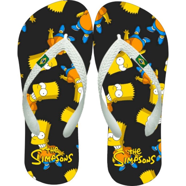 Chinelos Sandálias Simpsons Adulto e infantil