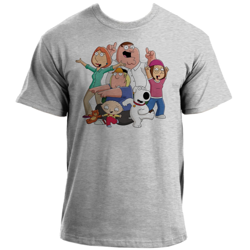 Camiseta infantil ou adulto até Plus size Family guy desenho tipo simpsons