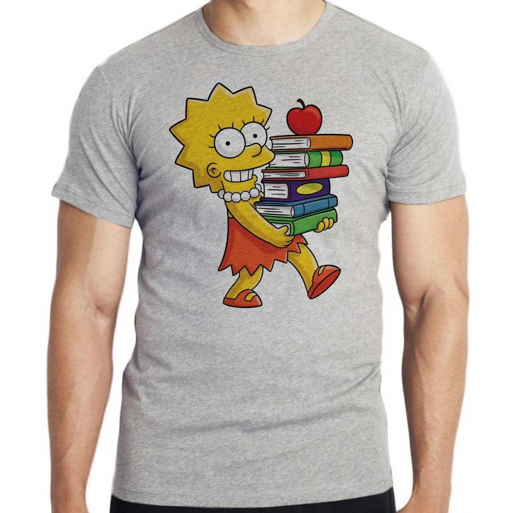 Camiseta Simpsons Lisa Blusa criança infantil juvenil adulto camisa todos tamanhos