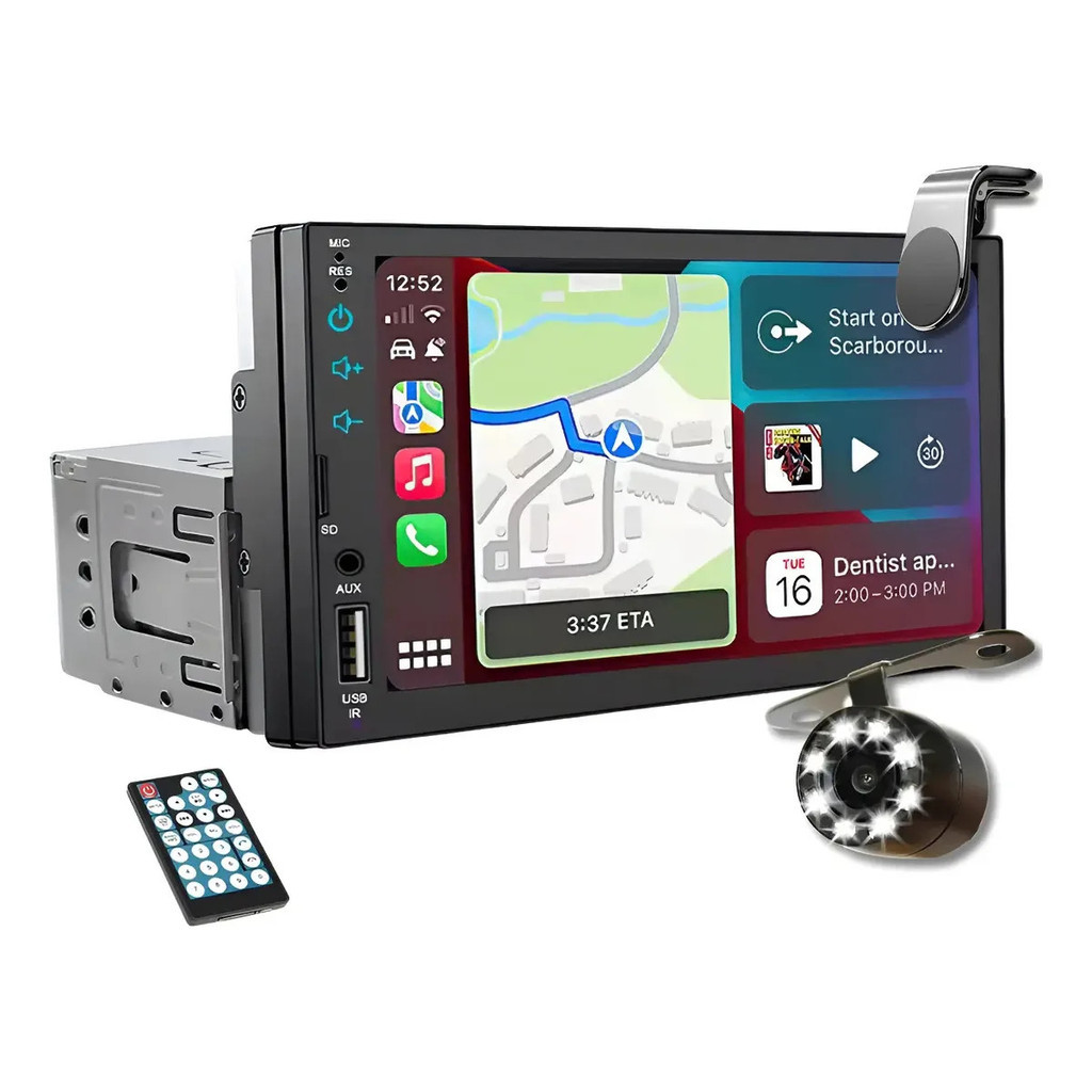 Universal Multimídia Player Mp5 Hd Touch 1 Din 7 Pol Camera Kit Multimidia 1 Din