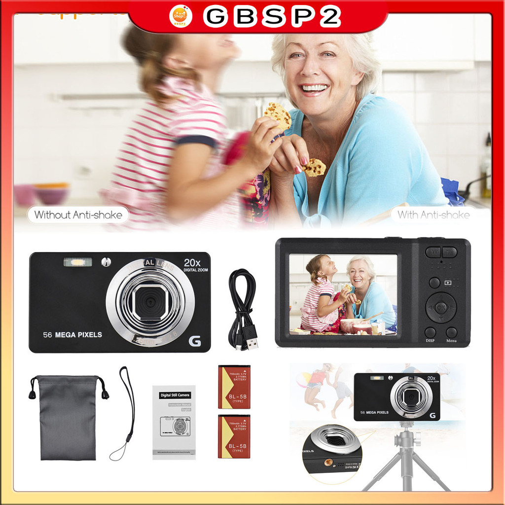Câmera Digital Portátil De 2,7 Polegadas 56mp 20x 4k Ultra  3,7 V recarregável