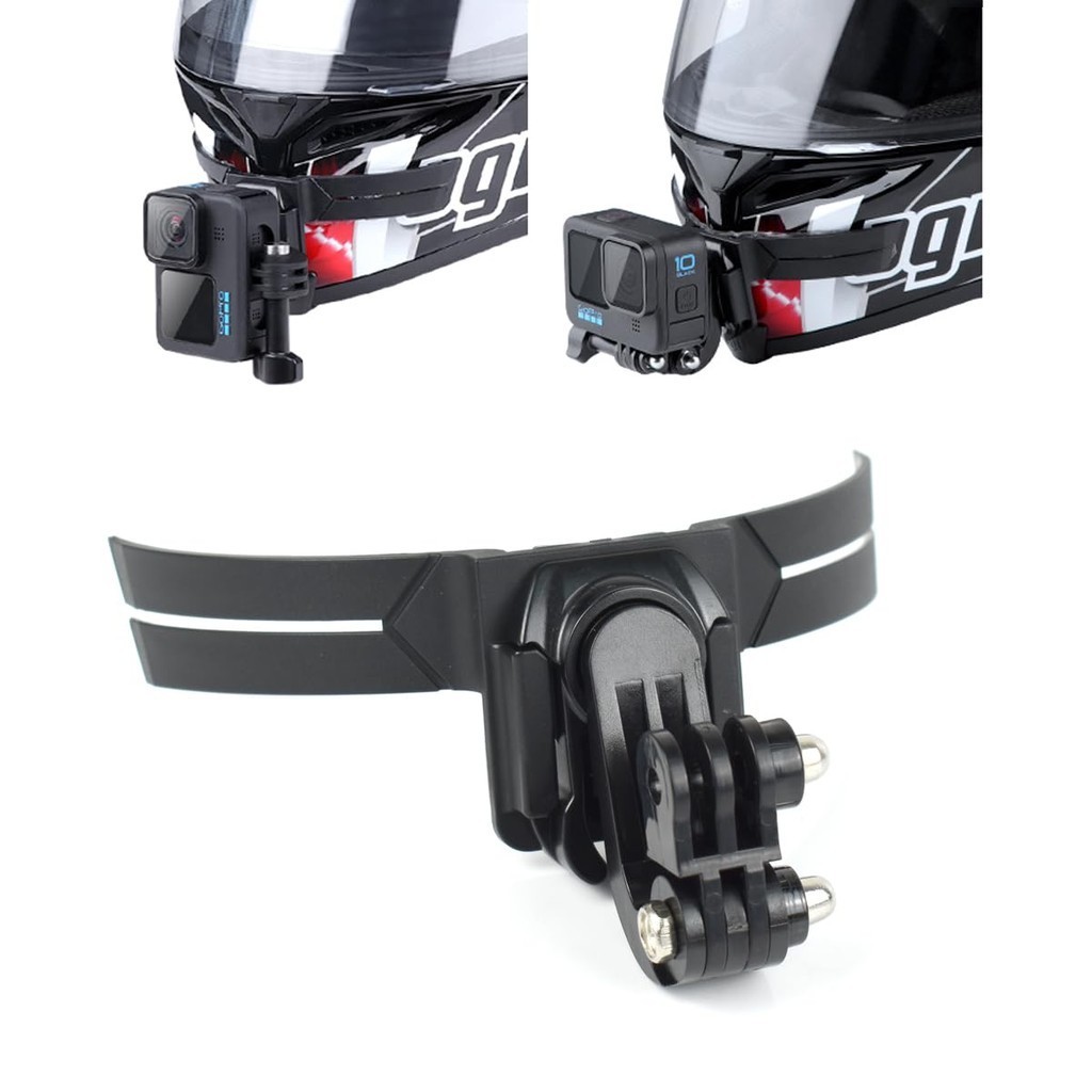 Suporte inferior da alça do capacete da câmera para GoPro Hero 10/9/8/7/6/5, DJI Osmo Action, Insta360