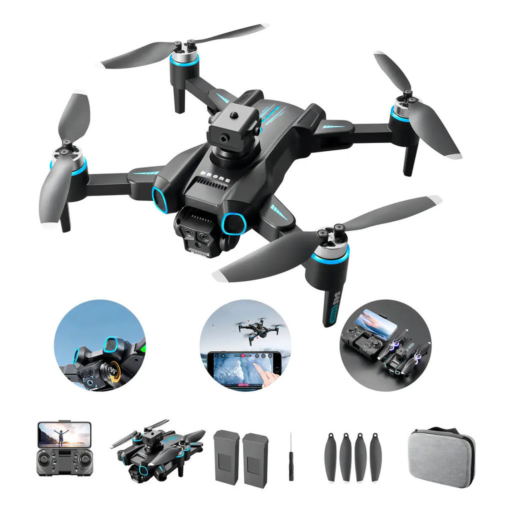 Drone S4s Mini Aéreo Profissional com Câmera 4K FPV e 2 Baterias