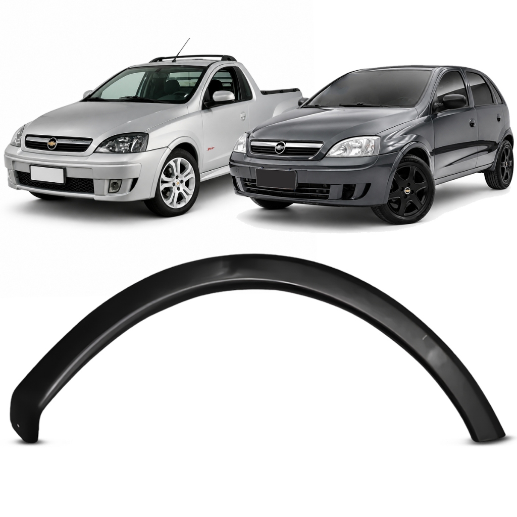 Moldura Acabamento Alargador Paralama Dianteiro Corsa Joy Maxx 2002 a 2012 Montana 2003 a 2010