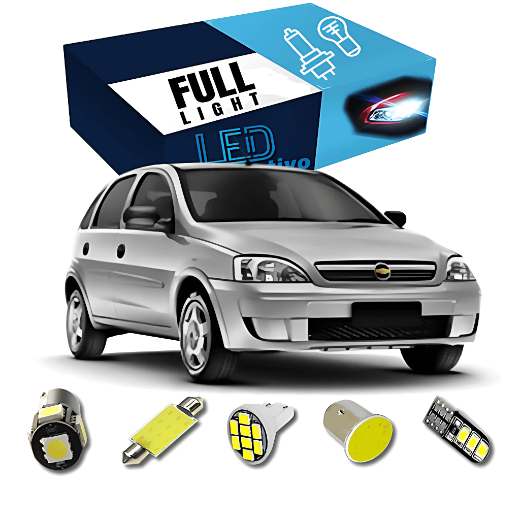 Kit Lâmpadas Led Corsa Montana Joy Maxx Pingo Teto Ré Placa
