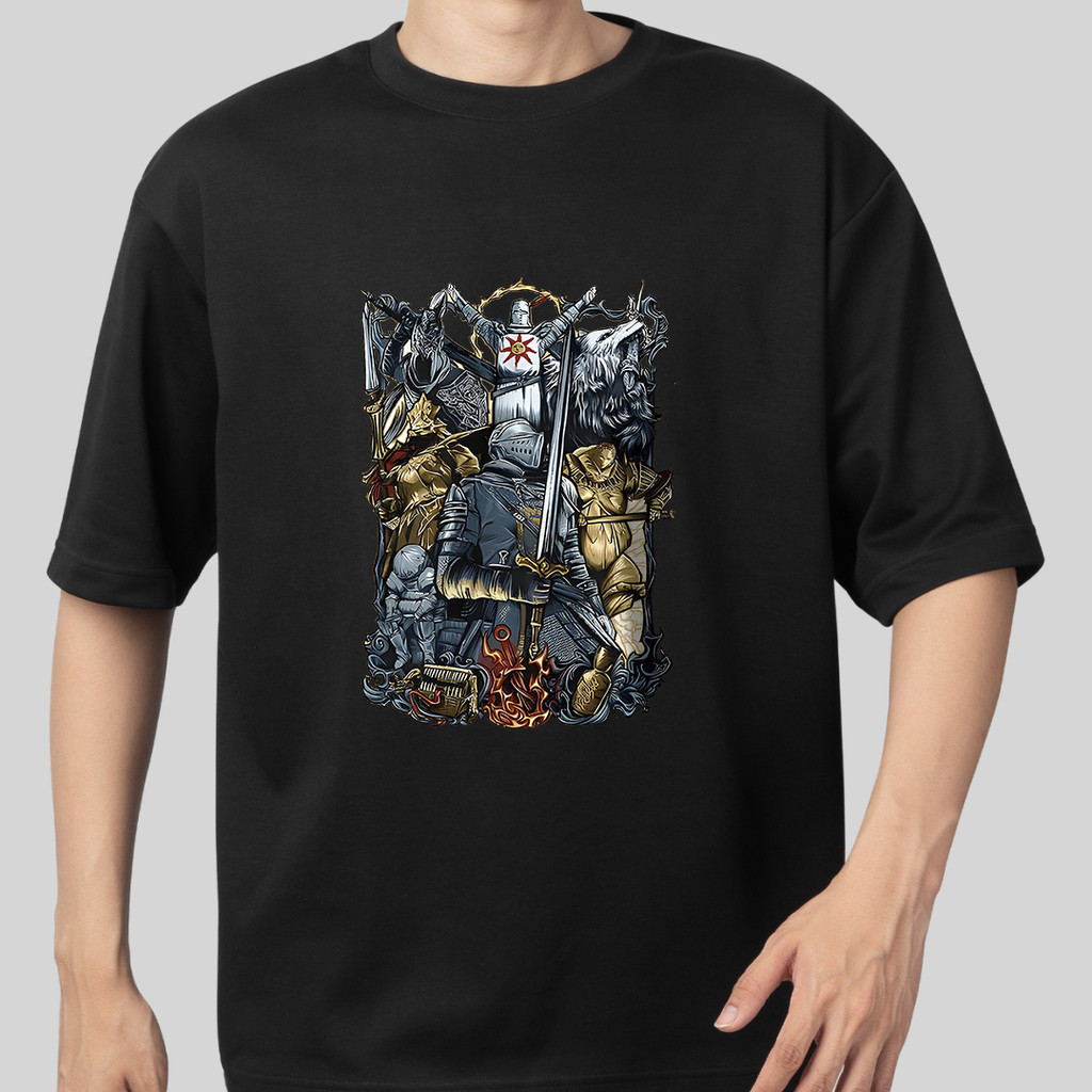 Camiseta Cavalheiro Dark Souls Estampada Videogame Geek Unissex 100% Algodão Top Premium Lançamento Varias Cores!!