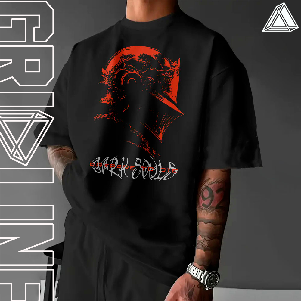 Camiseta Masculina Dark Souls Game Rpg Cavaleiro Arte Exclusiva Moda Geek