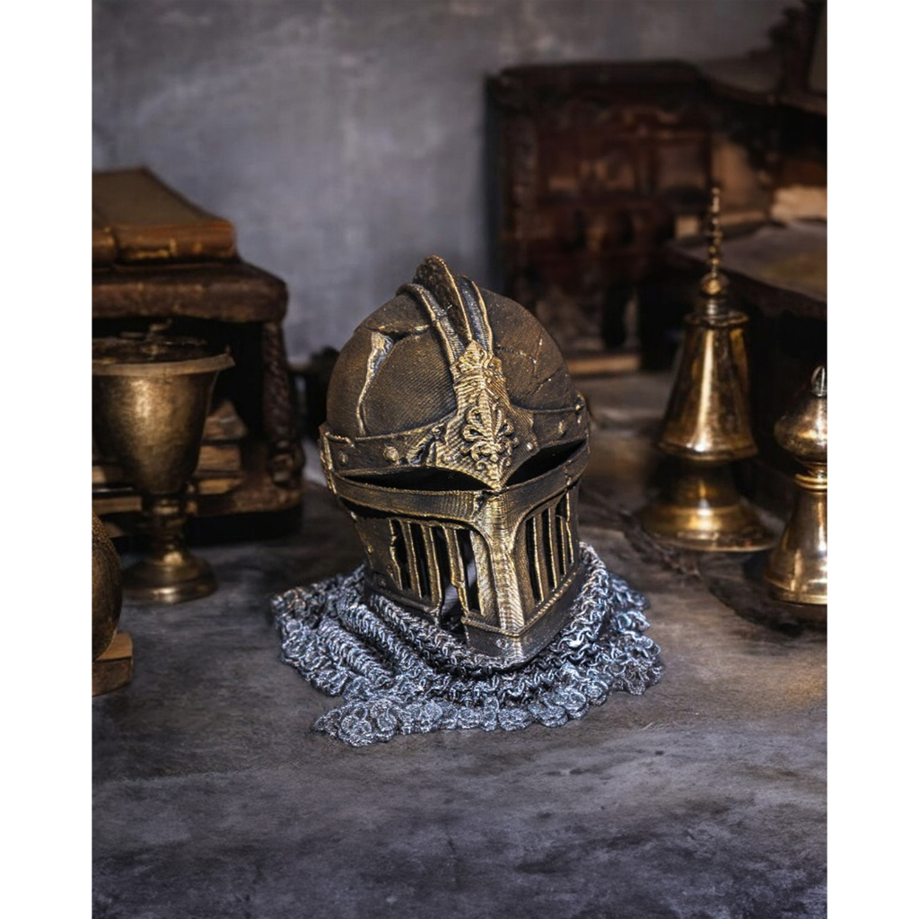 Busto Capacete Cavaleiro Medieval - Decoração Geek / Dark Souls
